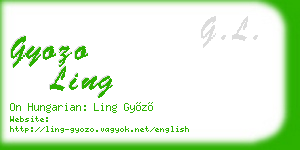gyozo ling business card
